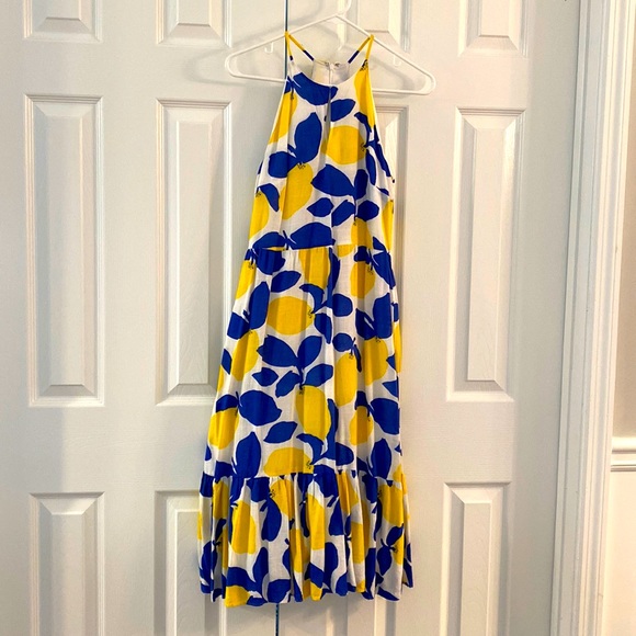 LOFT Dresses & Skirts - Blue & Yellow Lemon Dress